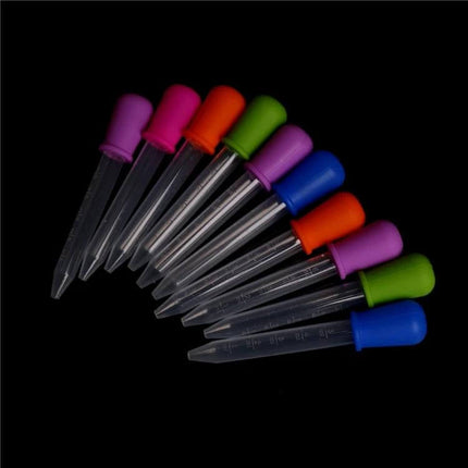 Jetting 5ml Baby Feeding Pipette Dropper for Medicine - set of colorful 5ml silicone and PP baby medicine droppers for precise dosing
