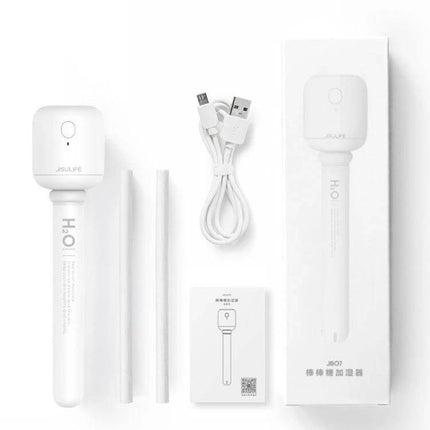 JisuLife Wireless High Mist Portable Humidifier White No Water Tank - white no-tank travel humidifier with USB cable and accessories