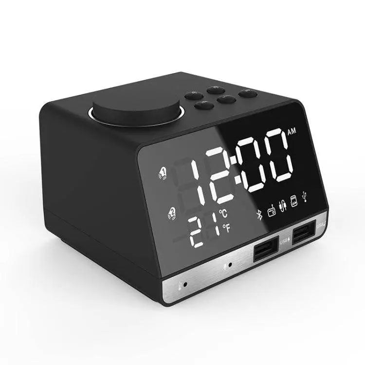 K11 Multifunctional Bluetooth Alarm Clock Speaker with FM Radio