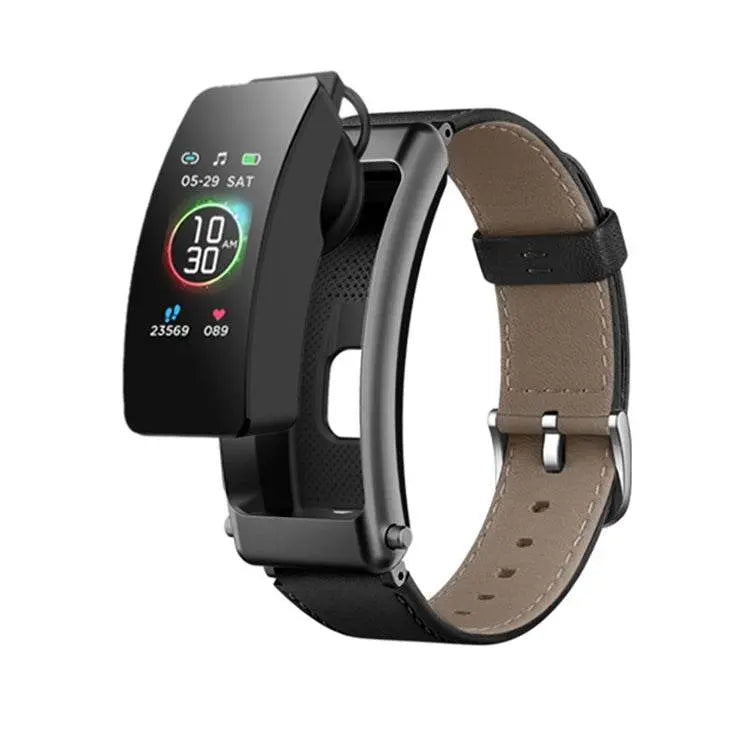 K50 Plus 0.96 Inch Leather Band Waterproof Smart Watch