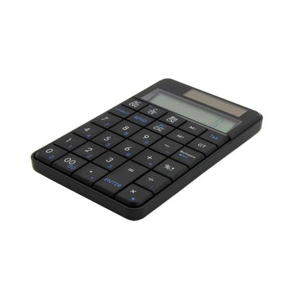 Compact Wireless Numeric Keyboard with Built-in Calculator for Everyday Computing - black 29-key wireless numeric keypad with calculator for data entry