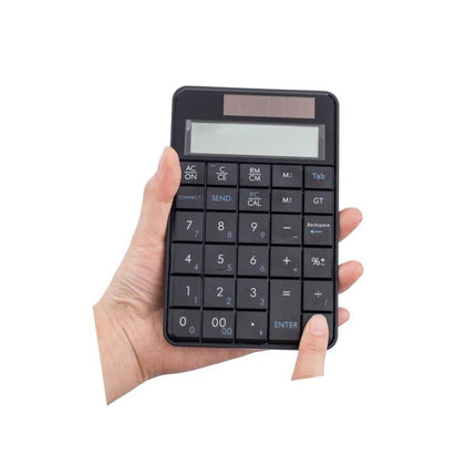 Compact Wireless Numeric Keyboard with Built-in Calculator for Everyday Computing handheld 29-key numeric keypad with display for data entry