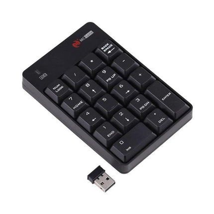 MC Saite Wireless Numeric Keypad with Built-in Calculator black wireless numeric keypad with USB receiver for accountants and data entry