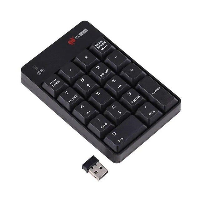 MC Saite Wireless Numeric Keypad with Built-in Calculator black wireless numeric keypad with USB receiver for accountants and data entry