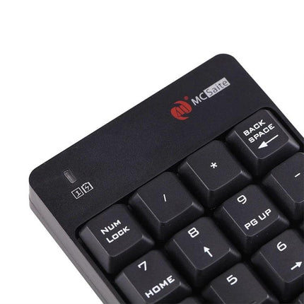 MC Saite Wireless Numeric Keypad with Built-in Calculator slim black wireless numeric keypad with integrated calculator for laptops
