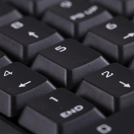 MC Saite Wireless Numeric Keypad with Built-in Calculator close-up of black numeric keys for accountants and data entry