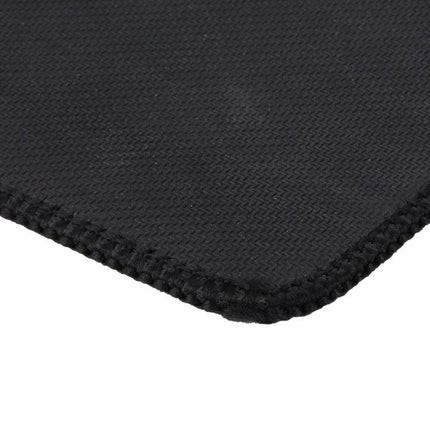 Extended Large 90cm x 40cm Mouse Pad for Gaming and Office - close-up of black textured surface and stitched edge