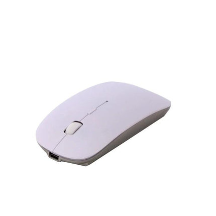 Bluetooth Wireless Mouse for Laptops and Android Devices - slim white Bluetooth 3.0 mouse for travel and precise laptop/tablet navigation