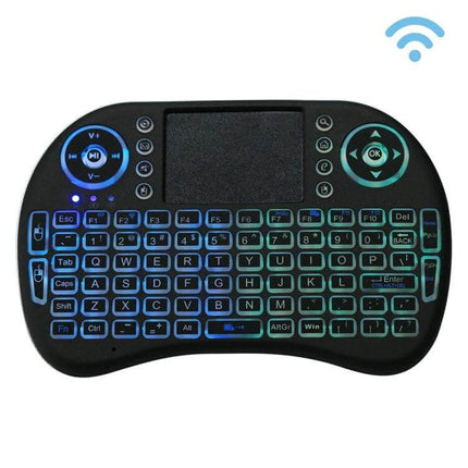 Wireless Mini QWERTY Keyboard with Touchpad for Smart Devices compact backlit controller for TV and smartphone browsing