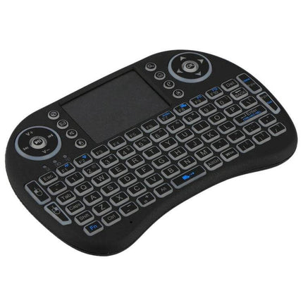 Wireless Mini QWERTY Keyboard with Touchpad for Smart Devices compact wireless keyboard with touchpad for streaming and remote control