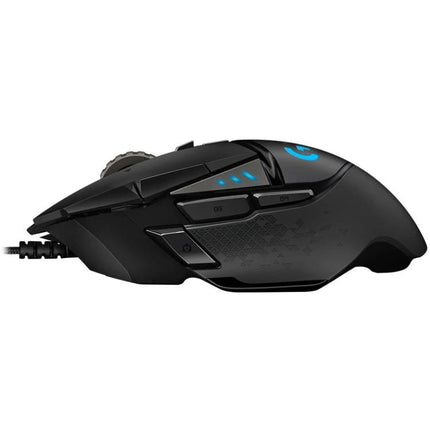Logitech G502 HERO Wired Gaming Mouse with 11 Buttons - black wired gaming mouse with 11 programmable buttons and RGB lighting