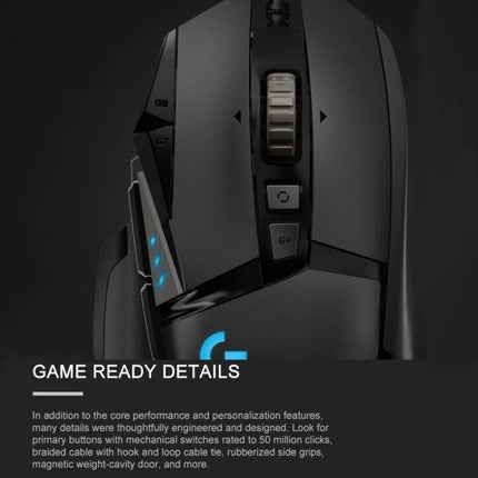 Logitech G502 HERO Wired Gaming Mouse with 11 Buttons high-precision wired gaming mouse with programmable side buttons and scroll wheel