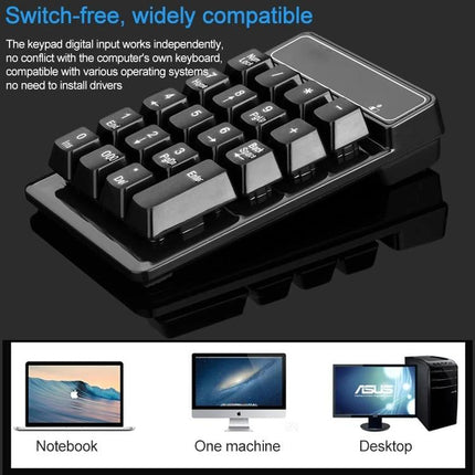 MC Saite Wireless 19-Key Numeric Keyboard for Everyday Computing compact black wireless numeric keypad for laptops and desktops