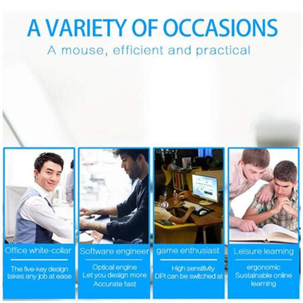 Ergonomic Wired Vertical Mouse for Left-Handed Computer Use - left-hand ergonomic vertical mouse promoting natural grip for office, gaming, and study