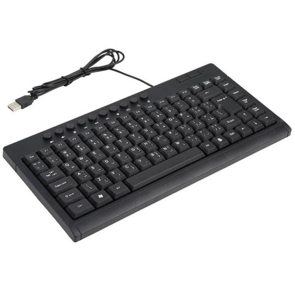 Mini Wired Keyboard with Arabic Layout for Daily Computing - compact USB wired Arabic-layout keyboard for daily typing and web tasks