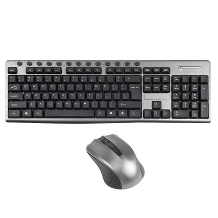 Waterproof Wireless Keyboard and Mouse Set for Office Use with spill-resistant keys and ergonomic mouse for long typing sessions