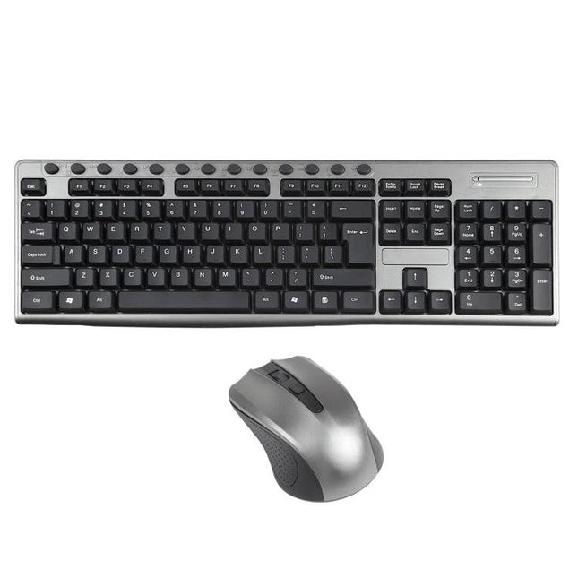 Waterproof Wireless Keyboard and Mouse Set for Office Use with spill-resistant keys and ergonomic mouse for long typing sessions