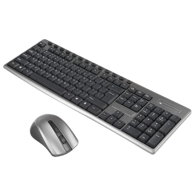 Waterproof Wireless Keyboard and Mouse Set for Office Use, slim spill-resistant wireless keyboard and ergonomic mouse for productivity