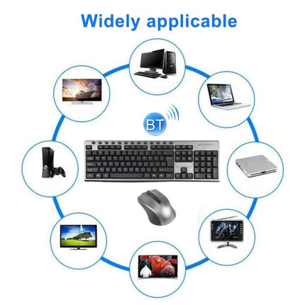 Waterproof Wireless Keyboard and Mouse Set for Office Use - durable spill-resistant Bluetooth keyboard and mouse for productive office typing and navigation
