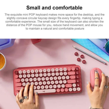Logitech POP Keys Round Button Bluetooth Mechanical Keyboard