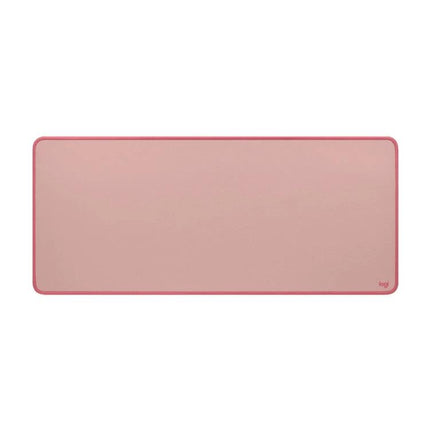 Logitech Soft Cloth Mouse Pad for Comfortable Daily Use in dark rose, rectangular soft fabric surface for smooth mouse glide and stable desk support