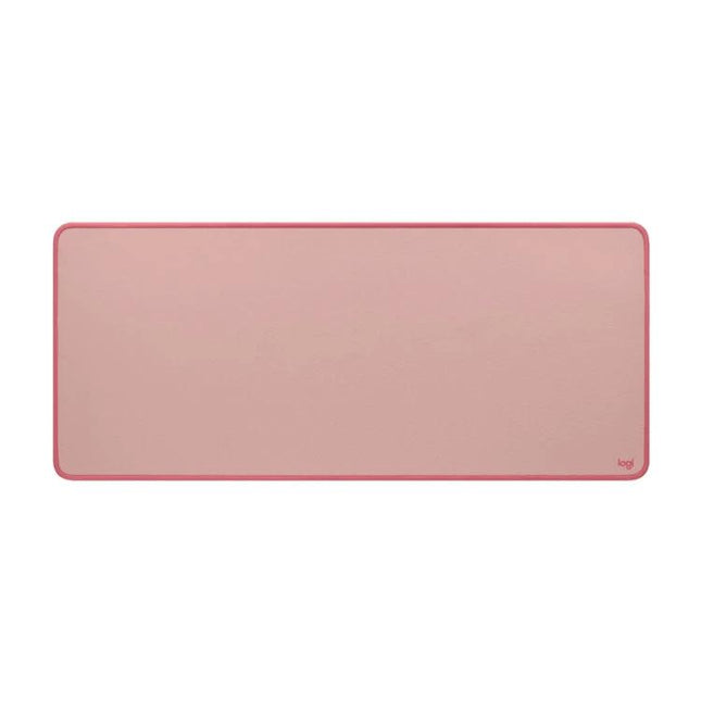 Logitech Soft Cloth Mouse Pad for Comfortable Daily Use in dark rose, rectangular soft fabric surface for smooth mouse glide and stable desk support