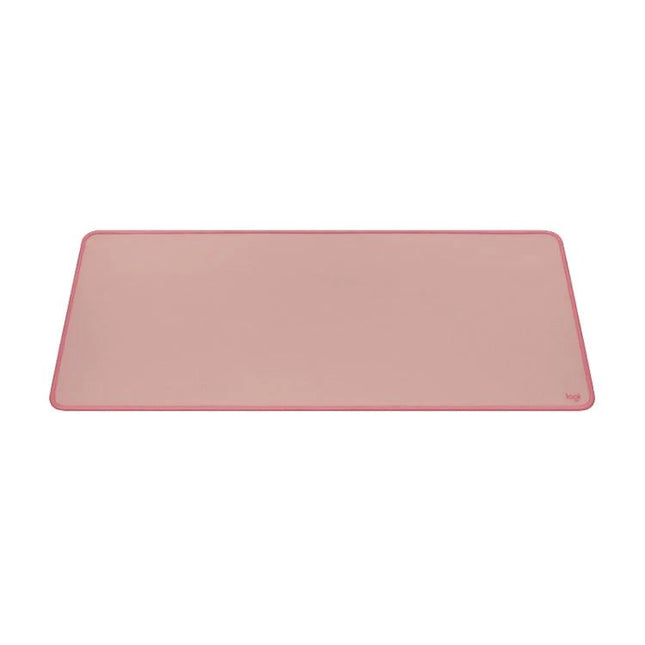 Logitech Soft Cloth Mouse Pad for Comfortable Daily Use in dark rose, soft fabric top and stitched edges for smooth glide