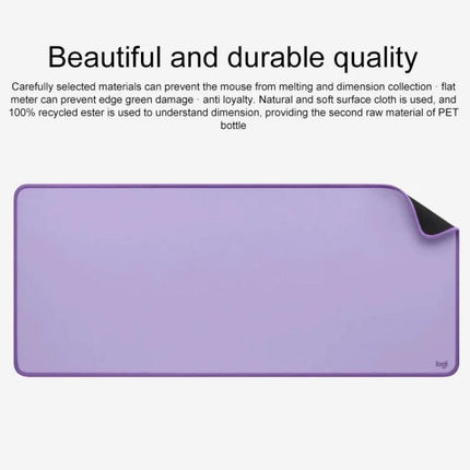 Logitech Soft Cloth Mouse Pad for Comfortable Daily Use lavender fabric mouse pad with non-slip base and rounded edges