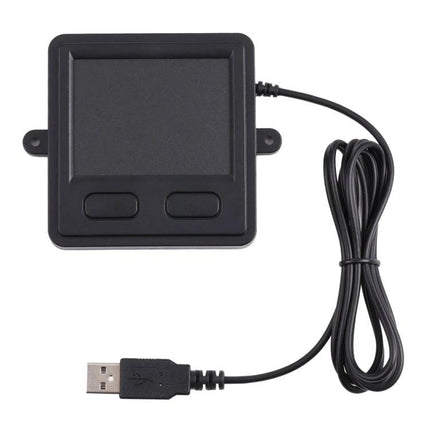 Reliable Wired USB Touchpad Mouse for Daily Computer Navigation - compact black wired USB touchpad with two buttons and cord