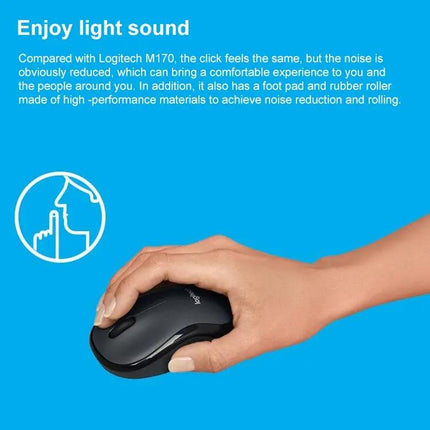 Logitech Wireless Mouse with Ergonomic Design for Comfortable Use