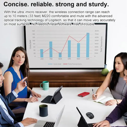Logitech Wireless Mouse with Ergonomic Design for Comfortable Use