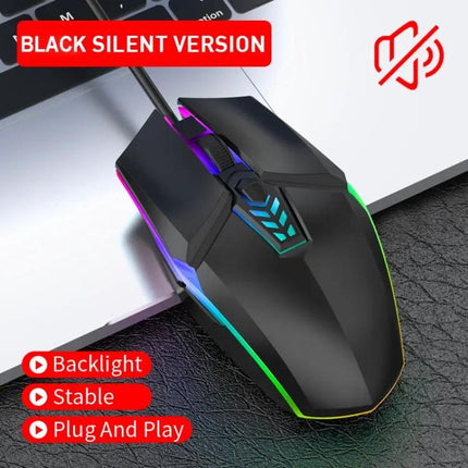 Colorful Wired USB Gaming Mouse for Office and Everyday Use