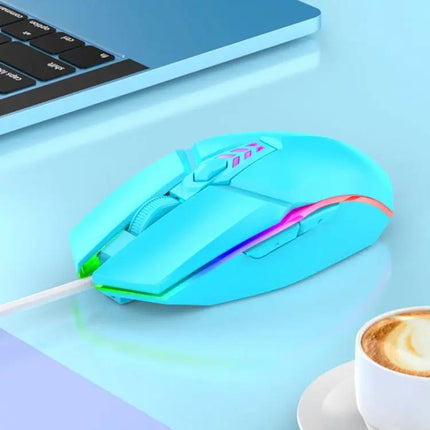 Colorful Wired USB Gaming Mouse for Office and Everyday Use