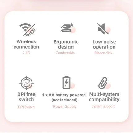 HXSJ Wireless Rechargeable Office Mouse with Ergonomic Design | Syndmart