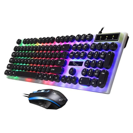 ZGB G21 Luminous Wired Keyboard and Mouse Set for Daily Use - full-size backlit keyboard and wired mouse for office, browsing, light gaming