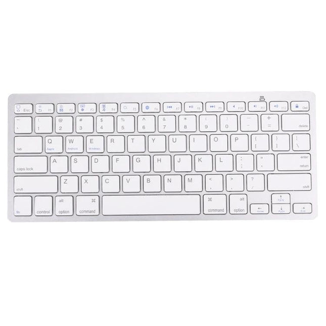 Wireless Bluetooth Keyboard for Computers and Tablets compact 78-key white portable keyboard for tablets and laptops