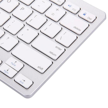 Wireless Bluetooth Keyboard for Computers and Tablets compact 78-key white wireless keyboard for tablets and laptops