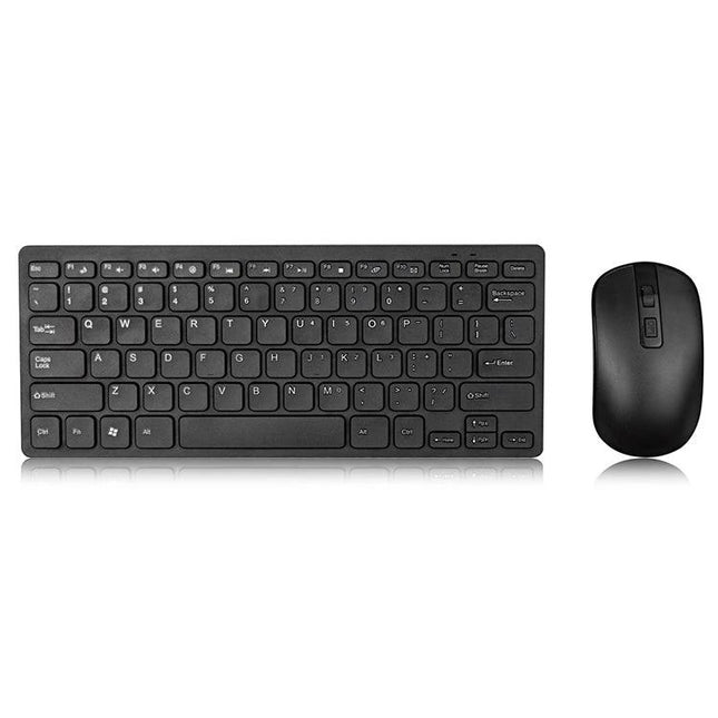 MC Saite Wireless Keyboard and Mouse Set for Daily Computing slim 78-key keyboard and compact wireless mouse in black
