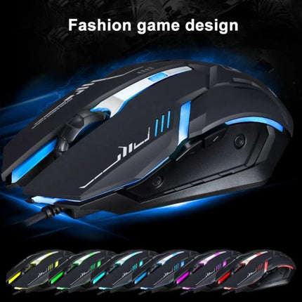Chasing Leopard V17 Wired Gaming Mouse for Everyday Precision - ergonomic wired gaming mouse with adjustable DPI and RGB lighting