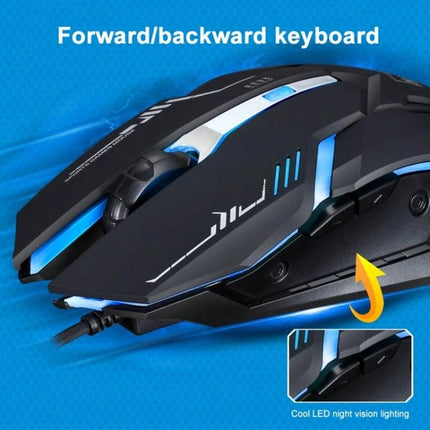 Chasing Leopard V17 Wired Gaming Mouse for Everyday Precision - ergonomic wired mouse with adjustable DPI and LED lighting