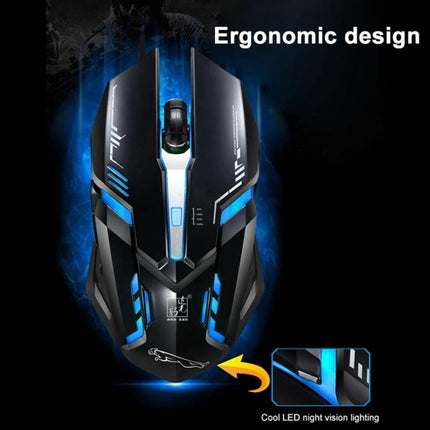 Chasing Leopard V17 Wired Gaming Mouse for Everyday Precision ergonomic wired mouse with adjustable DPI, cool blue LED lighting and customizable buttons