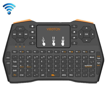 VIBOTON Mini Wireless Keyboard with Touchpad for TV and Computers compact ergonomic mini keyboard with touchpad and wireless control