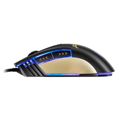 iMICE A5 Wired Gaming Mouse for Everyday Computing and Precision Control - wired RGB optical mouse with side buttons and adjustable DPI