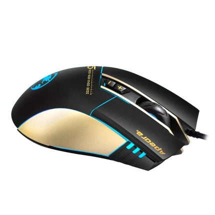 iMICE A5 Wired Gaming Mouse for Everyday Computing and Precision Control - black wired optical mouse with DPI buttons and ergonomic design