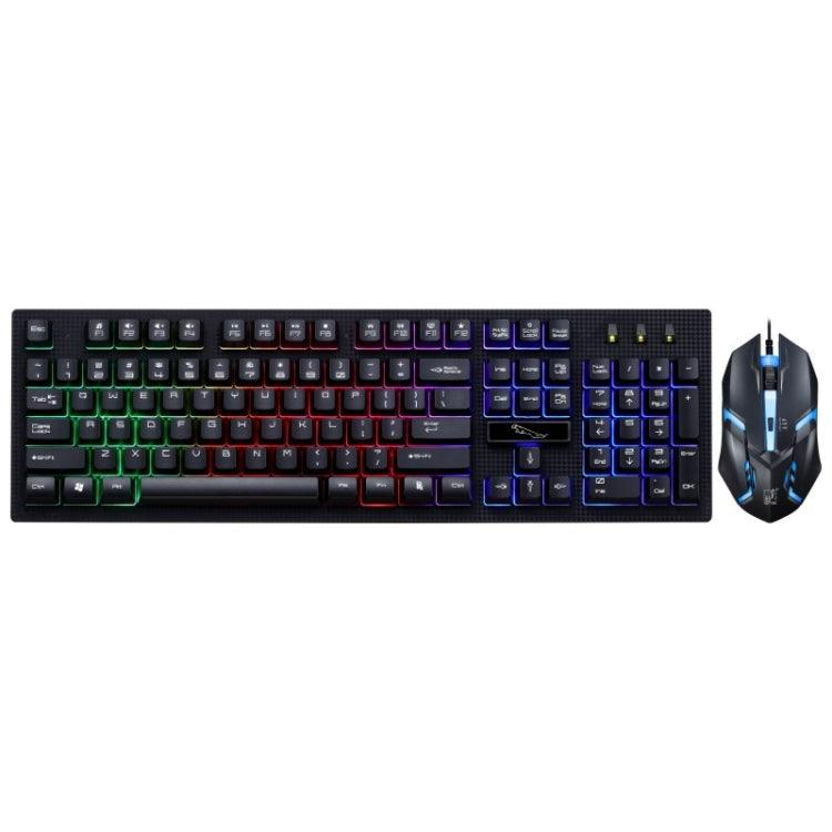 G20 Wired Mechanical Keyboard and Optical Mouse Gaming Combo with Backlight Effects for PC and Laptop