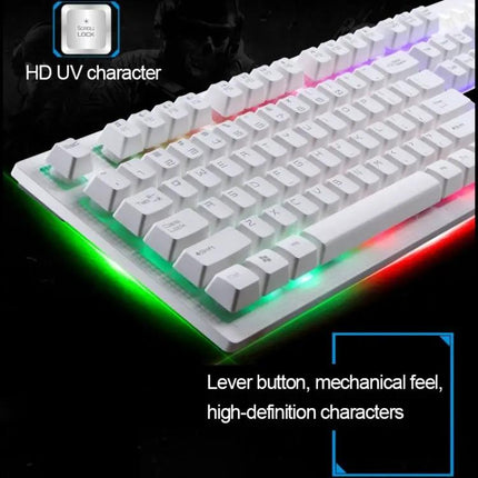 ZGB G20 Wired Mechanical Keyboard and Optical Mouse Set for Computers