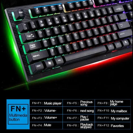 ZGB G20 Wired Mechanical Keyboard and Optical Mouse Set for Computers