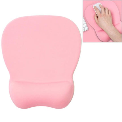 Montian Soft Memory Foam Oval Mouse Pad for Daily Use pink wrist support pad with ergonomic memory foam for typing and gaming