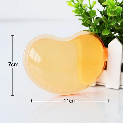MONTIAN Heart-Shaped Silicone Wrist Supporter for Mouse Use, 2 Pack - amber gel heart wrist pad 11cm x 7cm ergonomic mouse support