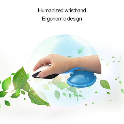 MONTIAN Heart-Shaped Silicone Wrist Supporter for Mouse Use, 2 Pack - blue ergonomic heart wrist support under hand reducing strain